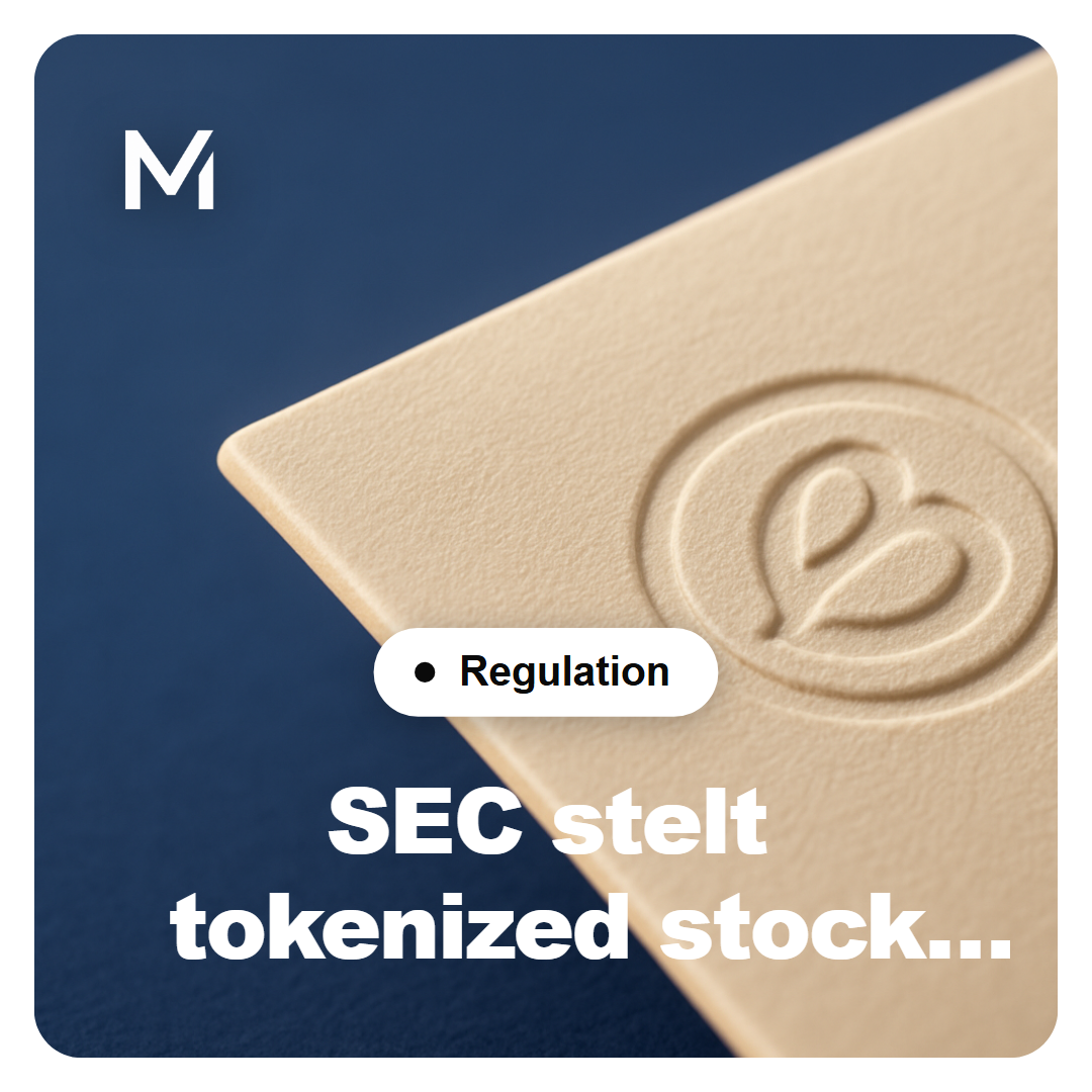 SEC stelt plannen voor crypto regelgeving tokenized stocks uit